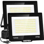 Shgpoda Pack 120W Led Outdoor 14400LM Floodlights With Plug IP6.... Fixed Price $60.99.