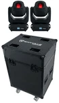 (2) Chauvet Dj Intimidator Spot 375ZX Led Dmx Moving Head Lights + Black Case. Fixed Price $2361.98.