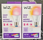 Wiz Color Changing 60W Eq A19 Full Spectrum Smart Led Light Bulb 2 Pack. Fixed Price $19.78.