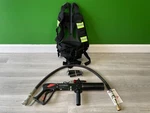 Hanson Pro Systems CO2 Handheld Jet Gun With Tank Carry Vest. Fixed Price $225.00.