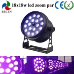 Becen Stage New 18X18W Led Zoom Par Rgbwa Uv 6IN1 Can Lights. Fixed Price $168.00.