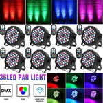 8PCS 108W Can Stage Lighting Rgbw 36LED Dmx Dj Lights Disco Wash Party Show. Fixed Price $139.99.