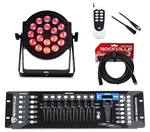 American Adj 18P Hex Led Dmx Metal Par Wash Stage Light+remote+control+cables. Fixed Price $528.85.