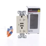 Cooper Almond Tamper Resistant Duplex Receptacle Usb Charger 20A TR7746A. Fixed Price $33.24.