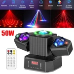 Ktv Laser Rgbw Led Moving Head Disco Stage Lighting Beam DMX512 Party Dj. Fixed Price $48.98.