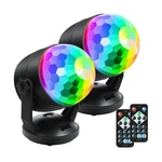 Luditek 2-PACK Portable Sound Activated Party Lights Indoor, Battery Powered/.... Fixed Price $29.43.