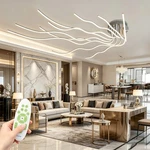 Creative Aluminium Chandelier Dimmable Height Adjustable Home Ceiling Fixture. Fixed Price $109.65.