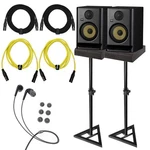 Krk Rokit RP5G5 5" Active Bi-amped Studio Monitor Speakers Pair W Stands. Fixed Price $451.40.