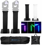 (2) Totem Stands+black+white Scrims For Elation Rayzor 360Z Lights. Fixed Price $394.90.
