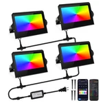 Yayza! Led Flood Lights Outdoor 36W, 300W Equivalent 3000 Lm Rgb Color Changi.... Fixed Price $86.34.