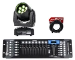 Eliminator Stealth Wash Zoom 7X12 Led Moving Head Light+dmx Control+cable Adj. Fixed Price $449.99.