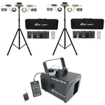 (2) Chauvet Gigbar 2.0 Dmx Led 4-IN-1 Light Fx Bars W/tripods+hazer Machine. Fixed Price $1083.13.