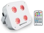 Rockville Mini RF4 V2 White Bright Dj/party Led Wash Up Light+rf Remote+app. Fixed Price $94.95.