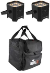 2 Chauvet Dj Ezlink Par Q4BT Ils Rgba Bluetooth Rechargeable Wash Lights+bag. Fixed Price $392.36.