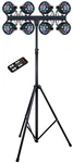 Complete Professional 8-PAR Stage Led Lights Dj Band Dmx System & Stand MU-L53GG. Fixed Price $299.99.