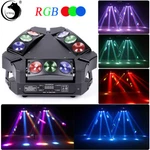 135W 9 Led Moving Head Stage Lighting Rgb Spider Beam Lights Dmx Dj Disco Party. Fixed Price $129.99.
