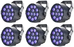 6 Eliminator Mini Par Uv Led Dmx Can Blacklights For Dj/stage/clubs/bars Adj. Fixed Price $244.70.