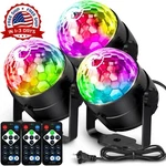 Luces Led Para Dj Luz Fiestas 7 Colores Bar Bola De Discoteca 3 Pack Nuevo. Fixed Price $39.99.