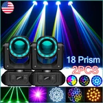 2PCS 150W 18PRISM Moving Head Led Rgbw Gobo Beam Dmx Dj Disco Stage Lights. Fixed Price $194.99.
