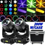 200W Led Beam Moving Head 8 Prism Gobo Dmx Stage Show Concert Flight Case. Fixed Price $176.79.