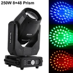 250W 8R Beam Moving Head 14 Gobo Double Prisms Dmx Dj Disco Stage Lighting. Fixed Price $212.79.