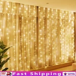 Usb Powered Curtain Lights 300 Leds 360 Rotatable Hooks Remote 8 Modes Timer. Fixed Price $14.30.