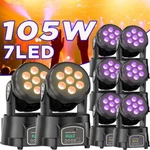 105W Rgbw Moving Head Stage Lighting 7LED Wash Dmx Beam Bar Disco Club Dj. Fixed Price $97.49.
