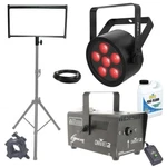 Chauvet SLIMPARH6ILS Led Wash Light With Fog Machine & Bracket Idjnow. Fixed Price $273.40.