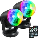 Luditek 2-PACK Party Lights Sound Activated Disco Ball, Usb/battery Powered. Fixed Price $19.99.