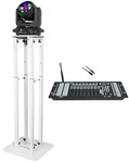 American Dj Focus Flex L7 Rgbl Led Wireless Dmx Moving Head Light+control+stand. Fixed Price $2027.90.