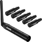 Donner DMX512 Wireless Transmitter + 5PCS Receiver Built-in Battery & Light Dome. Fixed Price $189.98.