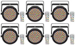 6) Chauvet Dj Ezpar 64 Rgba Ils Rechargeable Battery Led Wash Up-lights. Fixed Price $1050.00.