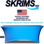 Amazin Gear Skrims Pro Dj Table Scrim 4' White Stretch Cover W/cable Holes + Bag. Fixed Price $29.99.