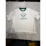 Dsg East Hampton Tennis Club Kids Shirt White Green Xl Ringer Tee Nwot. Fixed Price $6.00.