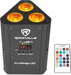 Rockwedge Led 54W Rgbwa+uv Battery Powered Par Light, Wireless Dmx, Rechargeable. Fixed Price $179.65.