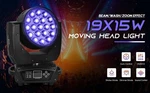 19X15W Led Moving Head Light Zoom Rgbw Dj Disco Party Wash Stage Dmx. Fixed Price $103.99.