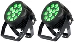 (2) American Adj 12P Hex Ip Outdoor Rgbaw + Uv Led Dmx Par Wash Up-lights. Fixed Price $938.00.
