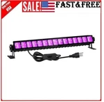36W Led Black Light Bar,premium Flood With PLUG+SWITCH+5FT Cord For Party. Fixed Price $20.99.