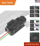 Rechargeable Dual Laser Sight With Green/red Beams For Handgun Precision. Fixed Price $39.99.
