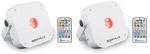 (2) Rockville Mini RF1 V3 Black Bright Dj/party Led Wash Up Lights+rf Remote+app. Fixed Price $114.95.