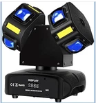 Moving Dj Light, Mini Double Heads Rgbw BEAM,10 Leds Golden Strobe. Fixed Price $164.99.