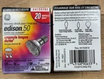 Ge Track & Recessed Edison Indoor Spotlight PAR20 50W- Lot Of Bulbs. Fixed Price $19.95.