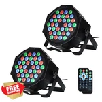 Lunsy Dj Lights 2 Pack 36 Led Par Stage Sound Dmx. Fixed Price $64.99.