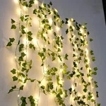Battery Powered Green Leaf String Lights For Christmas Tree Garden Decor Led. Fixed Price $17.99.