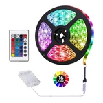 Aconde Battery Powered Led Strip Lights, Remote 1 Pack, Multicolor. Fixed Price $14.05.