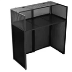 Foldable Dj Booth Table With White & Black Scrim For Party, Events. Fixed Price $129.00.
