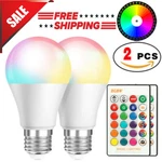 Pcs Rgbw Led Bulb Light 16 Color Changing E27 Lamp + Ir Remote Controller. Fixed Price $9.15.