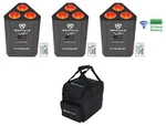 3) Rockville Rockwedge Led Rgbwa+uv Rechargeable Battery Wireless Dmx Lights+bag. Fixed Price $349.95.