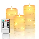 Fanzir Flameless Led Candles With Remote - Battery Operated Realistic Flickeri. Fixed Price $37.90.