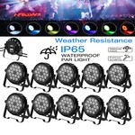 10X 200W Rgbw Par Stage Waterproof IP65 Dj LIGHTS18 Led DMX512 Strobe Beam. Fixed Price $79.97.